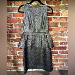 NWT Kate Spade Silver Sheath Midi Dress
